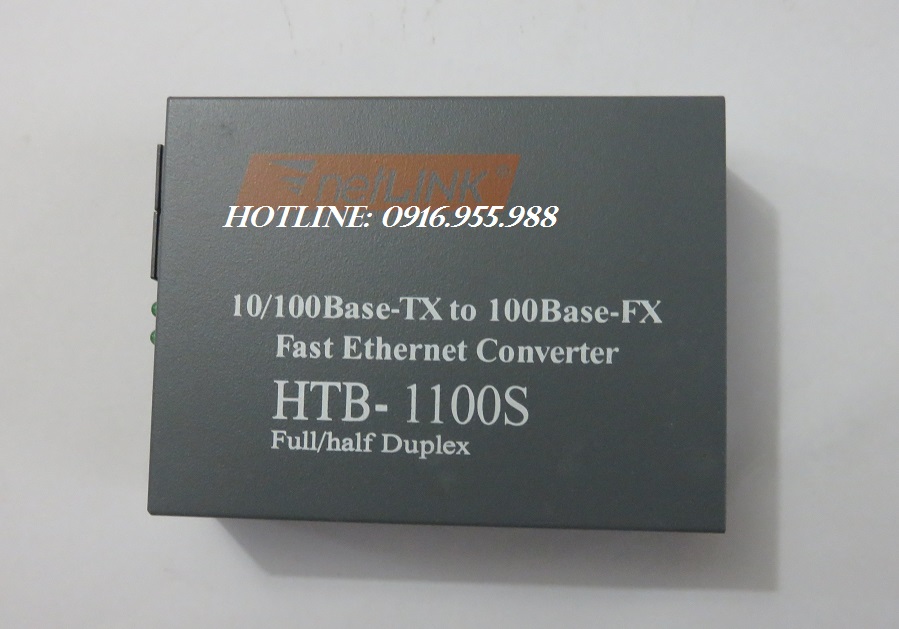 NETLINK Bộ chuyển đổi quang điện 2 sợi Singlemode - Converter HTB1100S Netlink HTB-1100S